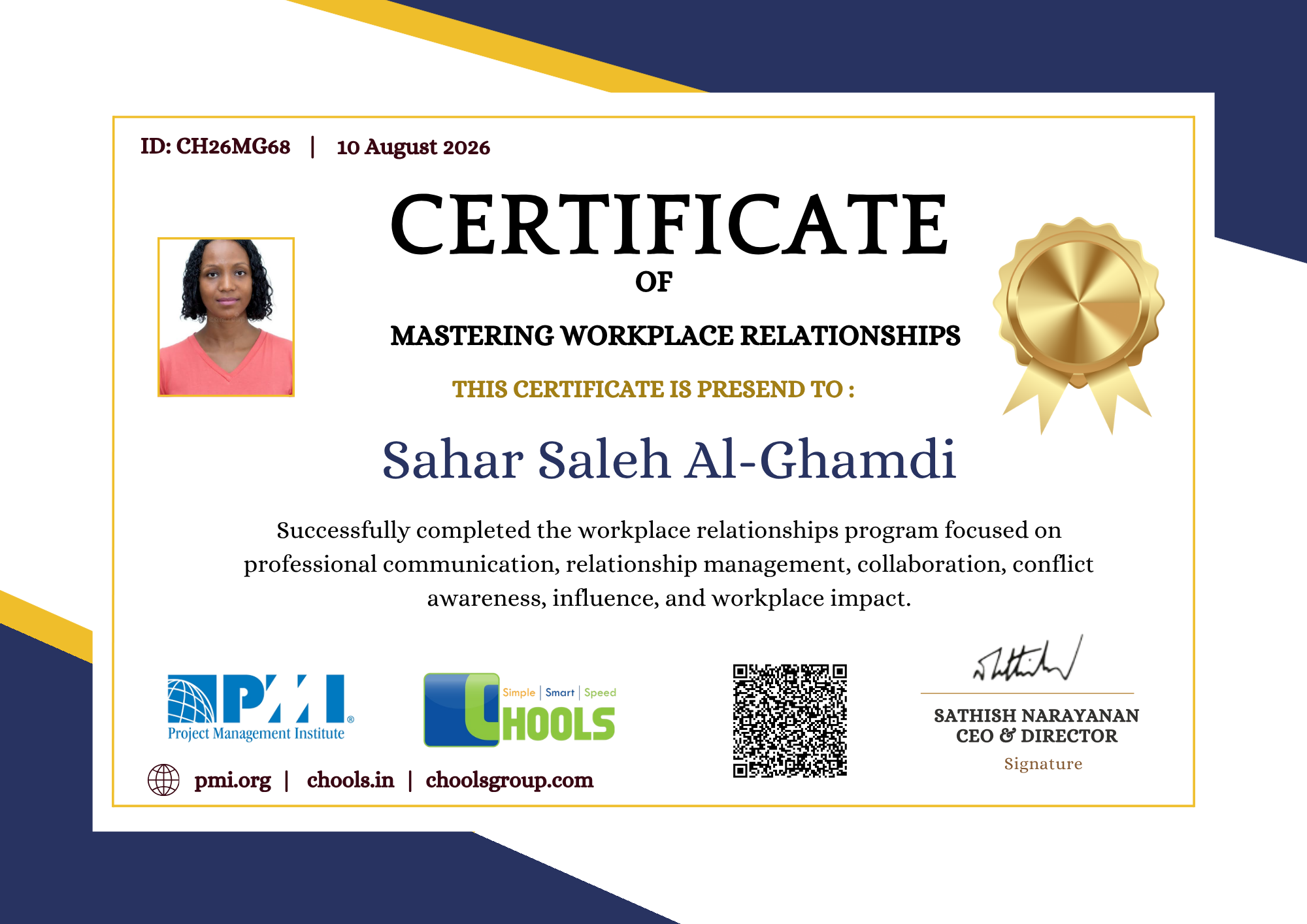Management Programs Certificate